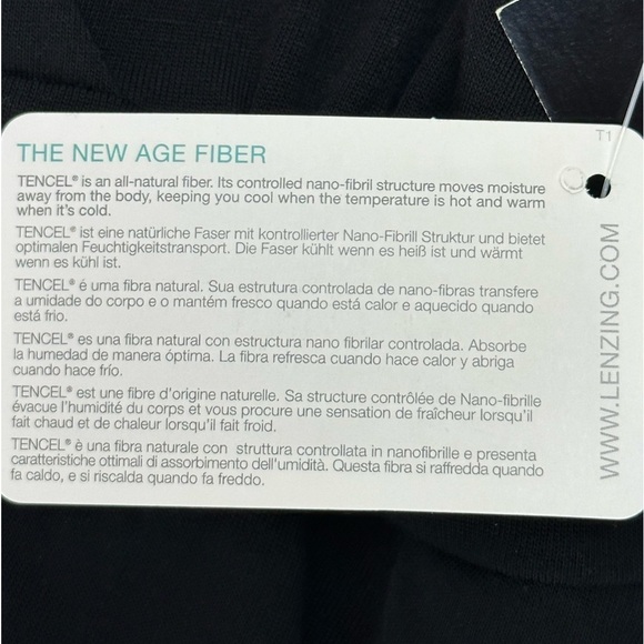 INC Black Ruffled Surplice 100% Tencel Cami Tank Top L Soft Moisture Wicking - Picture 12 of 12